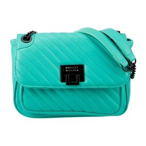 NWT Badgley Mischka Teal Blue‎ Crossbody Handbag Purse